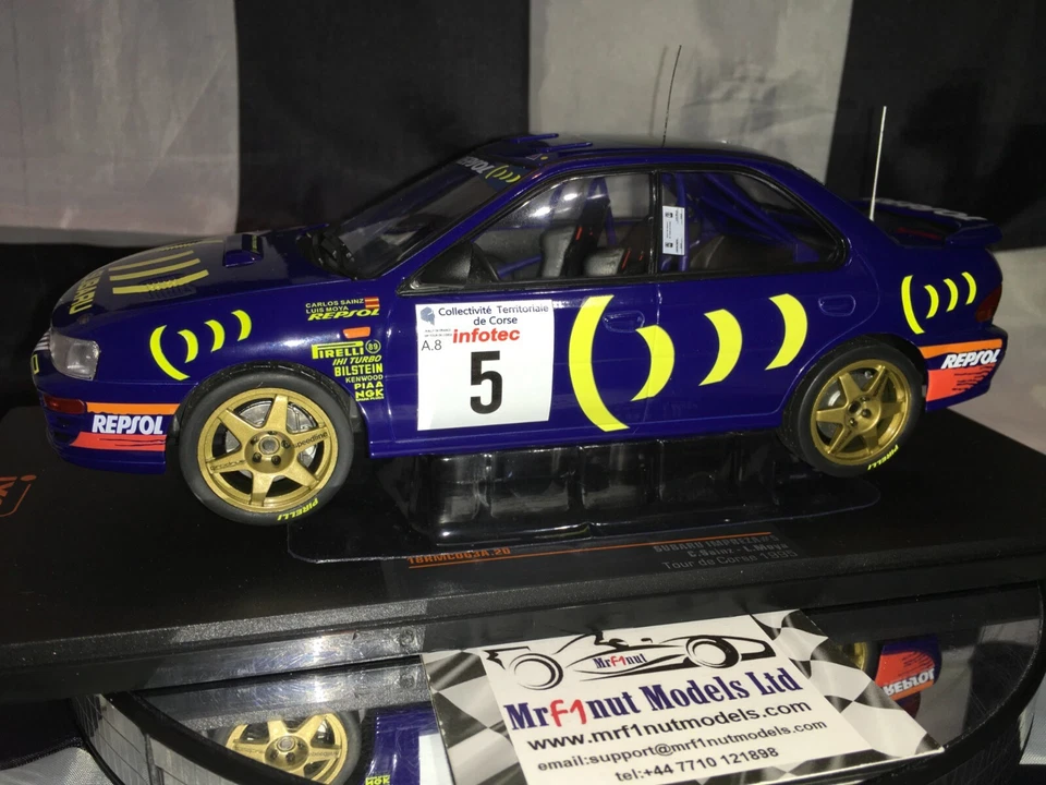 1:18 IXO 18RMC063A Carlos Sainz Subaru Impreza 555 #5 1995 - Imagen 2 de 4