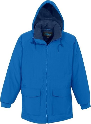 AFC Men's 3/4 Length Parka Zip Jacket Windproof Water Resistant Coat 2XL 3X 4XL - Picture 6 of 7