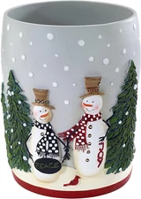 - Waste Basket, Decorative Trashcan, Guest Bathroom Essentials, Holiday Home Dec