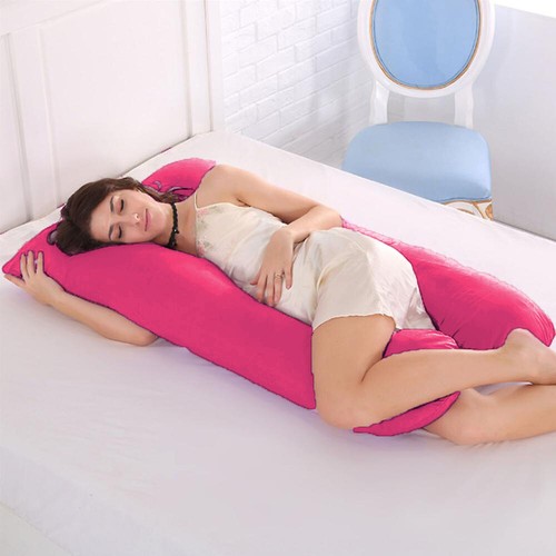 10FT COMFORT U SHAPE PILLOW & COVER FULL TOTAL BODY PREGNANCY MATERNITY SUPPORT - Picture 5 of 13