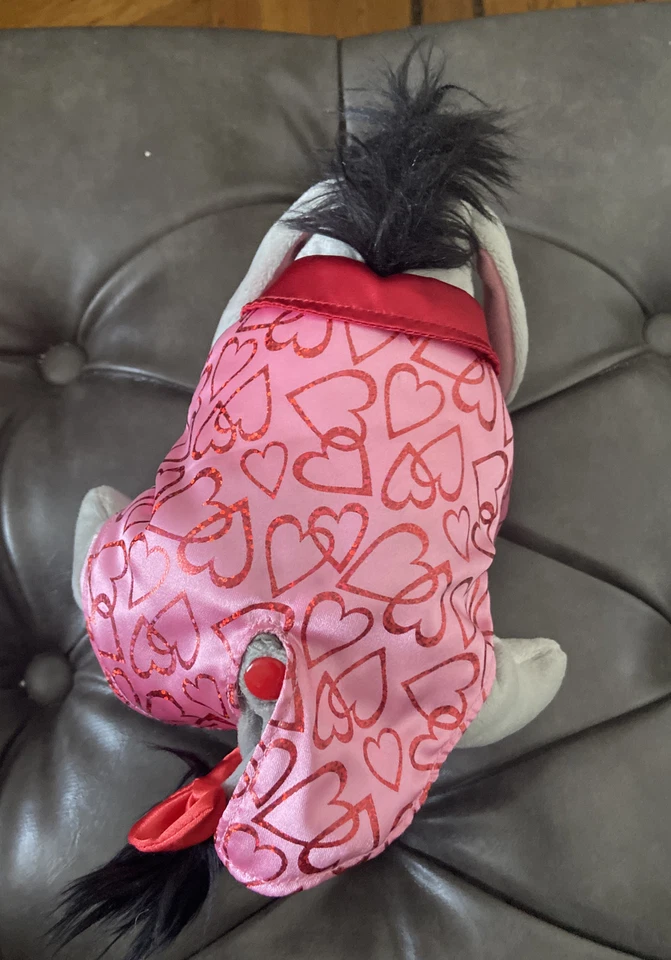 RARO Walt Disney World - Feliz Día de San Valentín 2007 Eeyore Bean Bag Peluche Foto 3 de 4