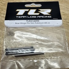 Team Losi Racing 234099 Polished Rear Hinge Pin Set, 22 5.0