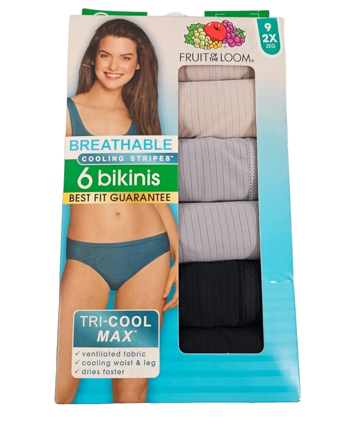 Bragas Fruit of the Loom a Rayas para mujeres