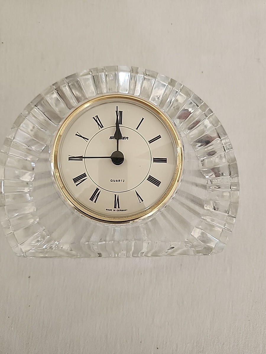 Staiger Half Noon Quartz Crystal Clock, Germany, Vintage | eBay