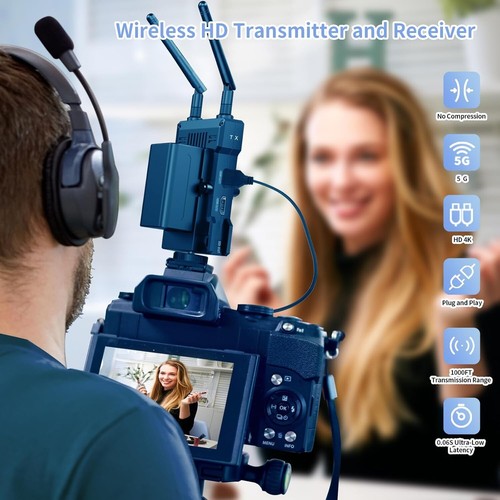 Kit extensor HDMI transmisor y receptor inalámbrico 4K JM300PRO 1000 pies - Imagen 20 de 24