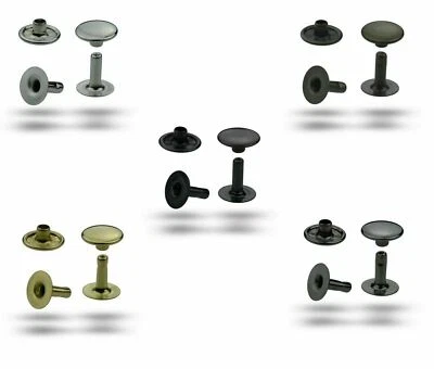 Hohlnieten Einzelkopf, Messing rostfrei Nieten für Leder Taschen Gürtel Stoff