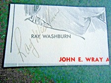 Ray Washburn - Cut Autograph from a magazine - 1 1/4 x 2 1/2