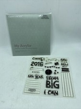 CTMH Close To My Heart Stamps My Acrylix S1511 "Cheers 2016" Original Package