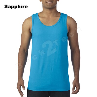 Gildan Homme Coton Épais Tank Top T-Shirt Plain Tee Muscle Gym Sans Manches 5200 Gildan Homme Coton Épais Tank Top T-Shirt Plain Tee Muscle Gym Sans Manches 5200