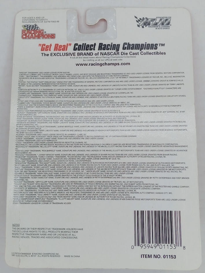 Ricky Craven 1997 #25 Hendrick's Motorsports Chev Monte Carlo Diecast - R/C 64th Foto 3 de 3