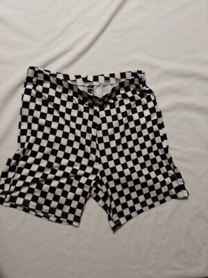 Damen Shorts Shein Größe M kariert schwarz 24743