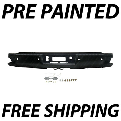 #ad #ad NEW Painted To Match Rear Bumper for 2015 2019 Chevy Silverado 2500 3500 w Park $590.99