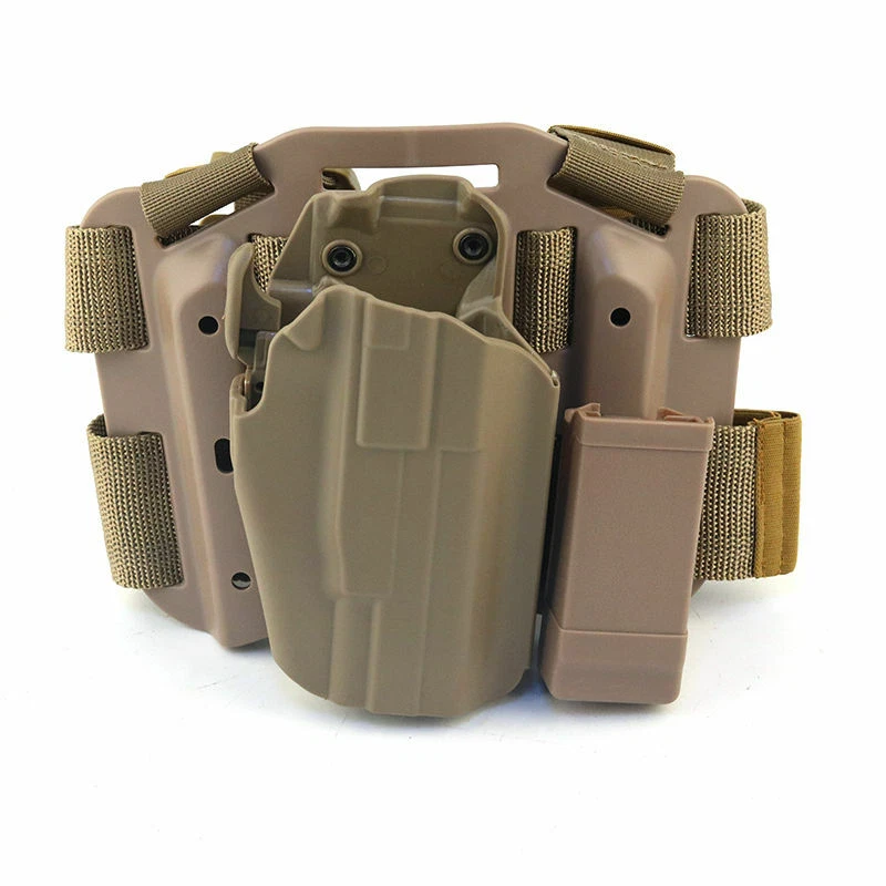 Drop Leg Pistol Gun Holster for Glock 17 19 22 23 31 32 Right Hand Adjustable - Image 4 of 4