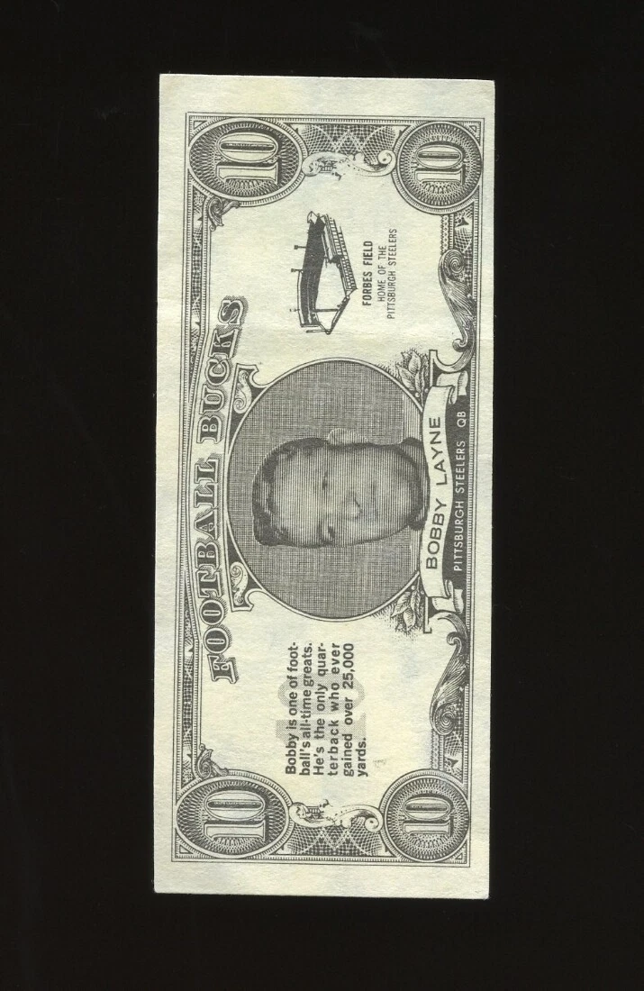 1962 Topps Bucks Inserts Set-Break # 35 Bobby Layne *GMCARDS*