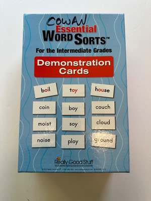 Really Good Stuff Essential Word Sorts Demonstration Cards Intermediate Grades