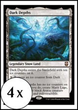 MTG - 4 x Dark Depths  - Modern Horizons 3 Commander - Playset 4x x4