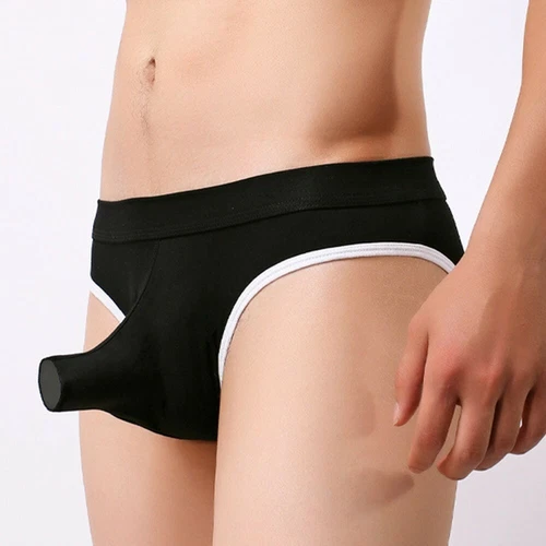 Sexy Mens Elephant Nose Pouch Briefs Ice Silk Underwear Panties Trunks Shorts - Picture 6 of 31
