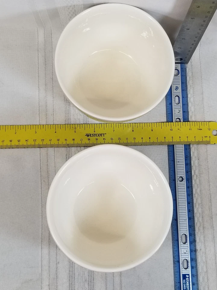 2 tigelas de sopa de cereais para todos os fins listras azuis Dumont - Imagem 2 de 4