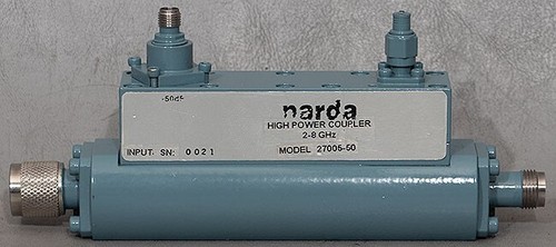 Narda-MITEQ 27005-50 dB 400 W 2-8 GHz High Power RF Directional Coupler - Picture 2 of 6