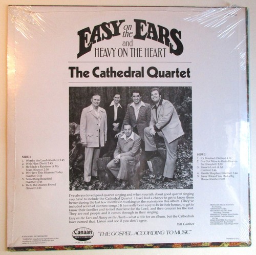 The Cathedral Quartet - Easy On The Ears and Heavy On The Heart - LP Sealed - Picture 2 of 2