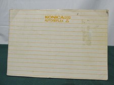 KONICA Autoreflex T Owners Manual. / Instructions Very Good