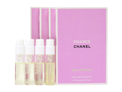 Chanel Sampling Liquid CHANEL CHANCE EAU FRAICHE EDT 1.5ml .05fl oz x 4 PERFUME SPRAY SAMPLE ...
