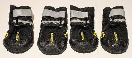 Qumypets Dog Boots Shoes Paw Protection M/L Rugged Reflective