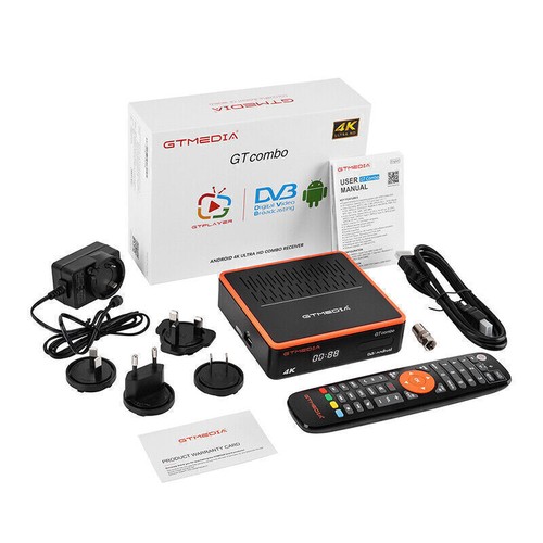 GTMEDIA 4K Sat Terrestrial Receiver DVB-S/S2/T2/C Satellite Android TV Box 4:2:2 - Picture 18 of 18