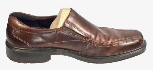 ECCO Men's Helsinki Bike Toe Slip-On Leather Cocoa Brown Men's 46 EU Size 12 US - Picture 4 of 12