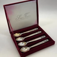 Godinger Silver Plate Olde Copenhagen Silver Treasures Infant Spoons w/ Case