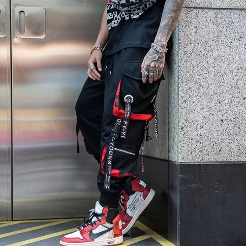 Men's Casual Hip Hop Harem Pants Trousers Cargo Joggers Streetwear Fashion Gift - Picture 17 of 30