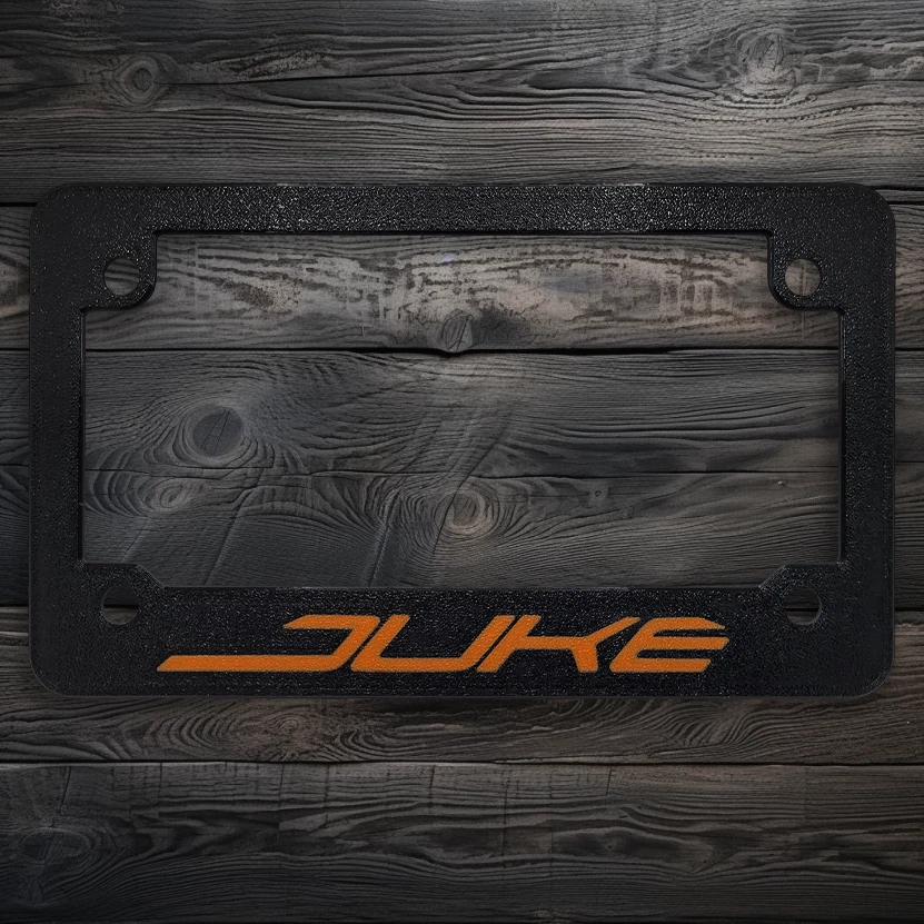 Marco de matrícula de motocicleta con textura elegante naranja para KTM Duke (TODOS LOS AÑOS) Foto 2 de 2