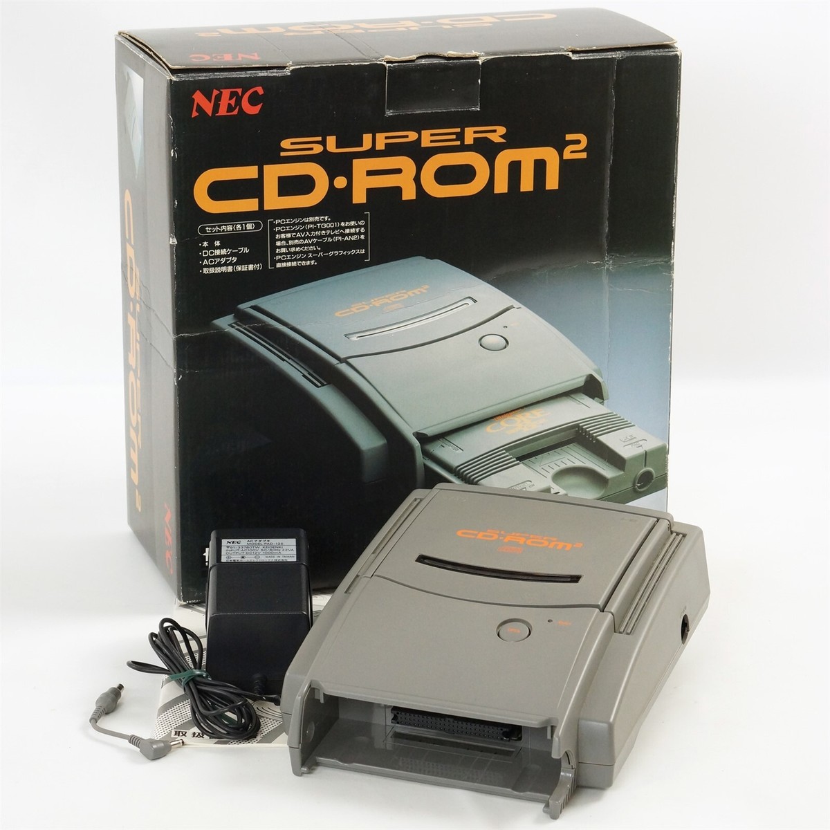 PC Engine SUPER CD ROM Console System -Maintained- Boxed PI-CD1