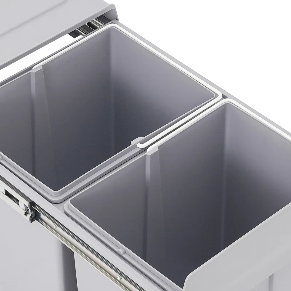 Cubo de basura de reciclaje extraíble de 40 L para cocina deslizante Foto 4 de 4