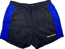 Polo Sport Ralph Lauren Vtg 90 s Mens Embroidered Logo Swim Shorts Nylon Large