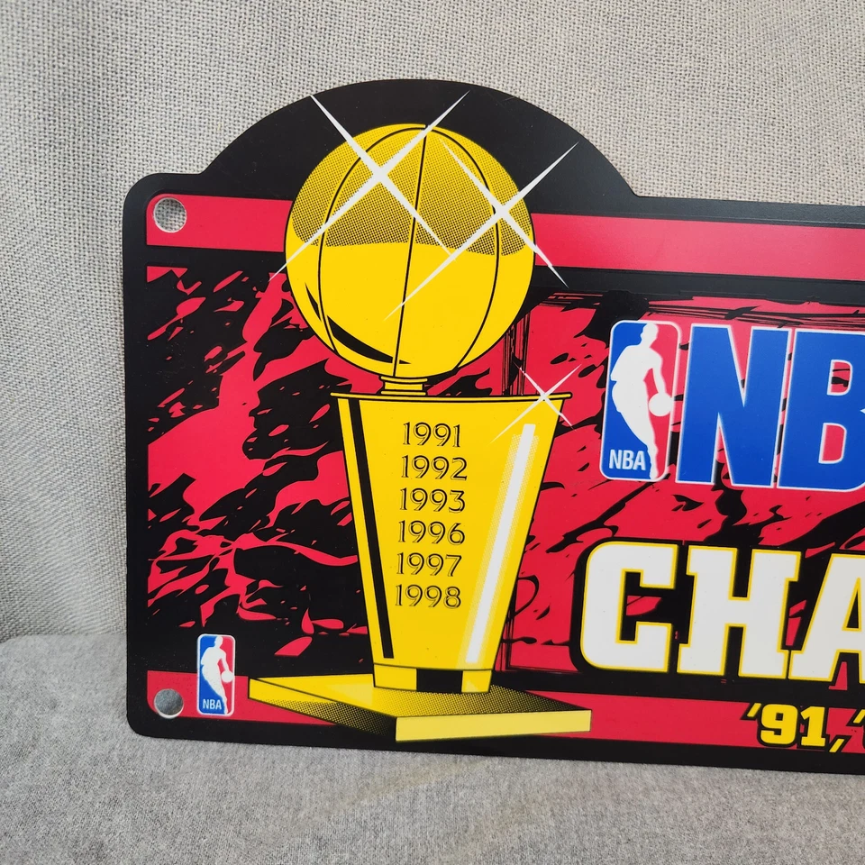 Wincraft Sports Sign NBA Chicago Bulls 6X Champions 1998 USA Basketball NEW - Image 2 of 4