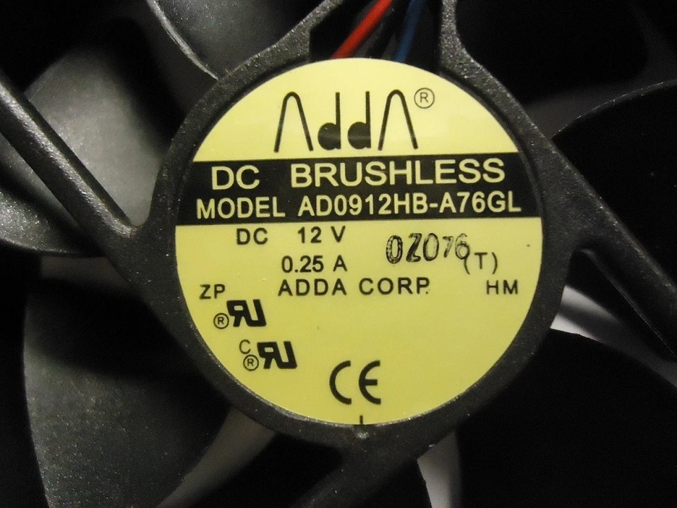 NEW! ADDA 92mm 3 Pin Case Cooling fan (AD0912HB-A76GL) - Image 2 of 4