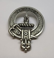 MacIntyre Scottish Clan Crest Rhum Lyon Ltd Badge Lapel Pin P185