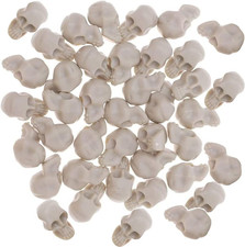 50Pcs Miniature Halloween Skulls Heads Terrifying Skeleton Ornament Halloween Pr