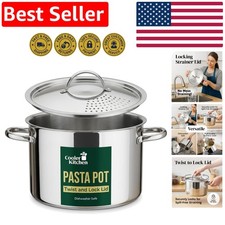 Olla de pasta apta para lavavajillas de 5…