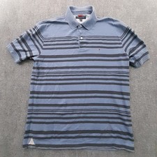 Tommy Hilfiger Shirt Mens XL Polo Blue Striped Golf Athleisure Designer Preppy