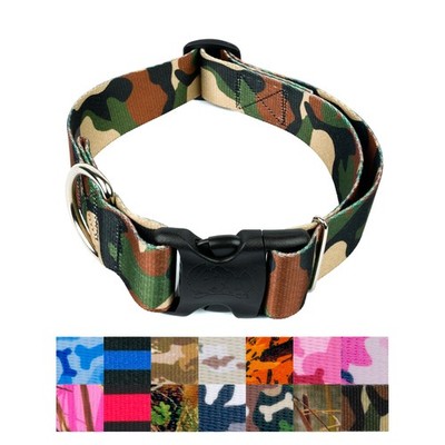 Country Brook Petz  HossFit Jr Wide Everyday Dog Collar (Camouflage Collection)