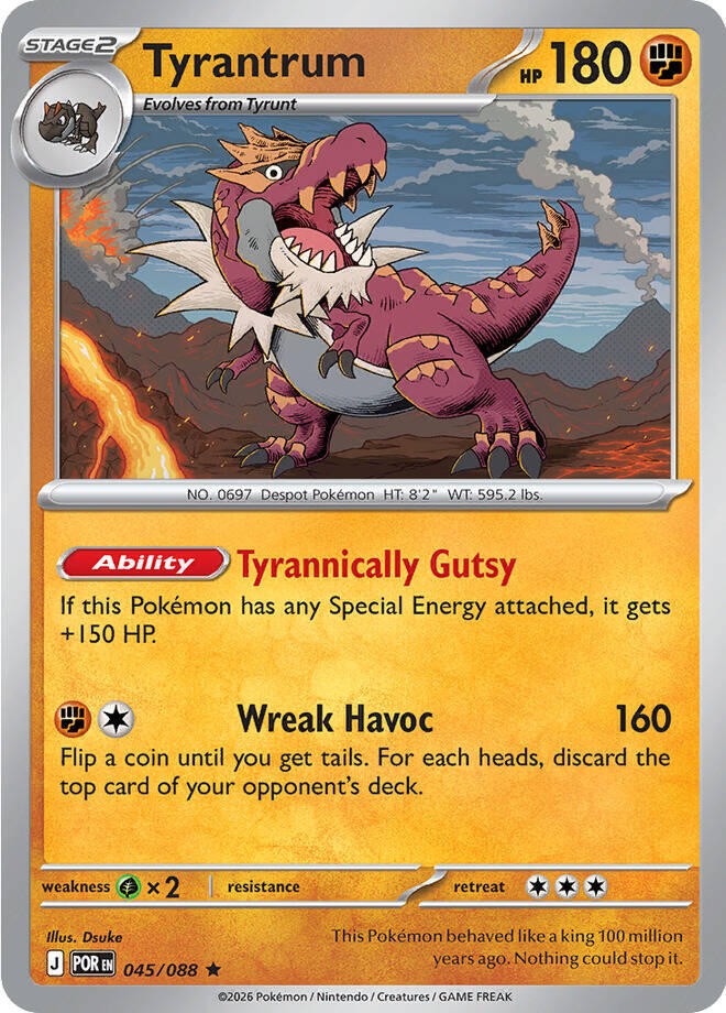 Tyrantrum Holo Rare ME03: Perfect Order 045/088 NM