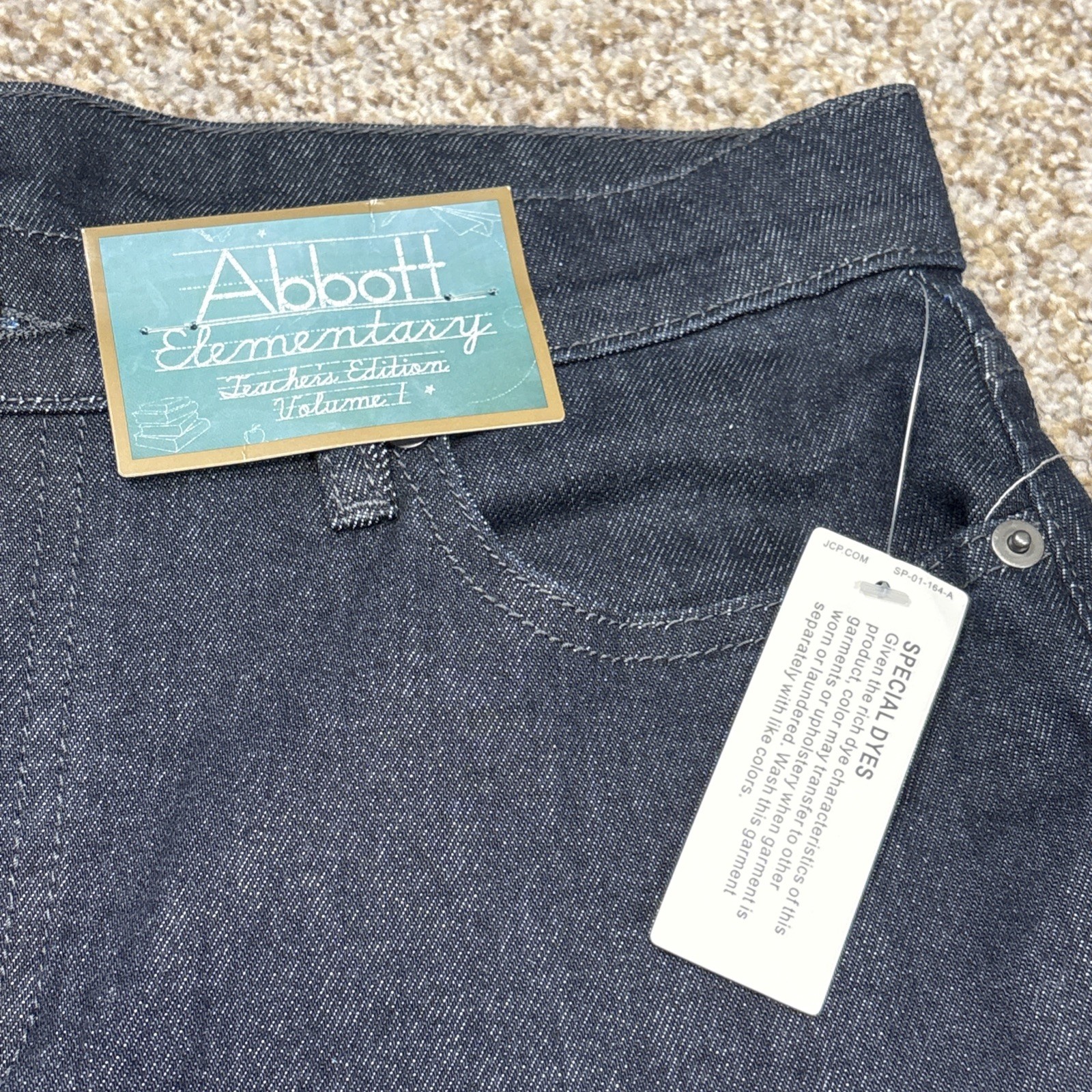 Abbott Elementary Volume 1 Men's Mid Rise Straight Leg Blue Jeans 30x34 Msrp $54 - View 4