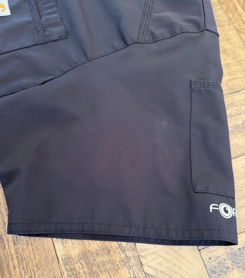 Carhartt Scrub Top Mens Medium Black V-Neck Scrub Top Modern Fit Good Cond! 304 - Image 3 of 4