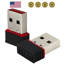 2 Pack150Mbps Free Driver Wireless USB WiFi Adapter, Single Band 2.4GHz, Free...