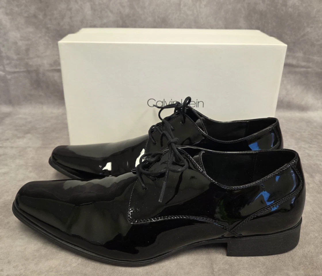 green emerald velvet dress Calvin Klein Men's Bernard Loafer, Black Patent, 7 | Loafers & Slip-Ons