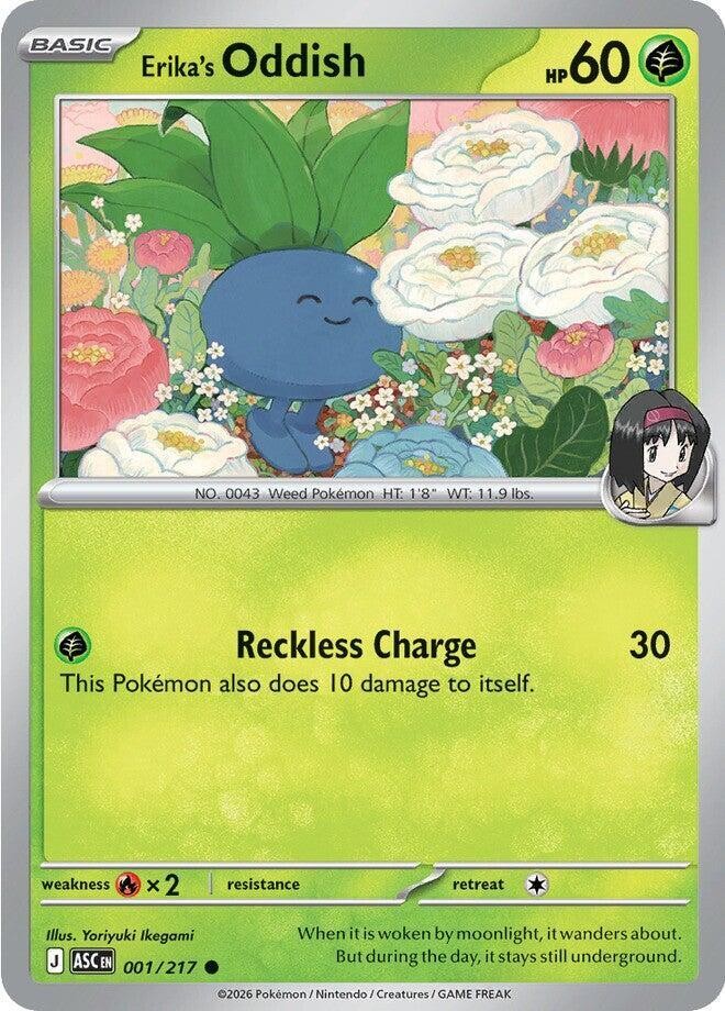 Erika's Oddish Common ME: Ascended Heroes 001/217 NM