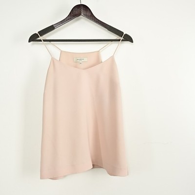 Selected Femme Women s 38 Beige Trapeze Sleeveless Camisole Top