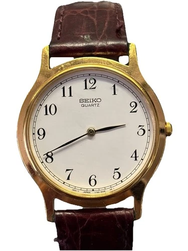 Seiko Quartz Gold Tone Slim Vintage Men’s Watch V700-8A10